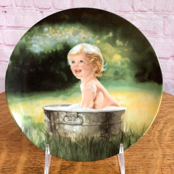 Vintage 1990 “Summer Suds” Donald Zolan Collector’s Plate - Picture 1 of 5